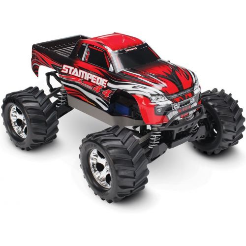 트랙사스 Traxxas Stampede 4X4: 1/10 Scale 4wd Monster Truck with TQ 2.4GHz Radio, Red