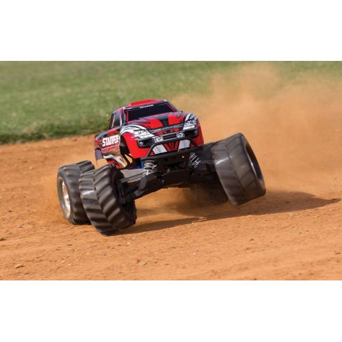 트랙사스 Traxxas Stampede 4X4: 1/10 Scale 4wd Monster Truck with TQ 2.4GHz Radio, Red