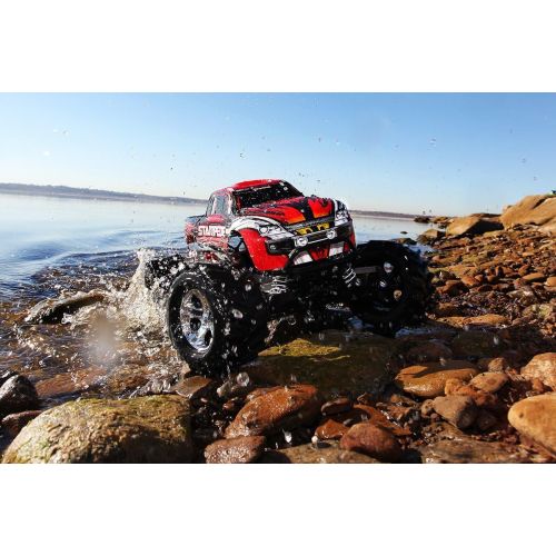 트랙사스 Traxxas Stampede 4X4: 1/10 Scale 4wd Monster Truck with TQ 2.4GHz Radio, Red