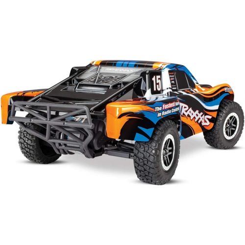 트랙사스 58034-1 - Slash: 1/10-Scale 2WD Short Course Racing Truck. Ready-to-Race with TQ 2.4GHz Radio System and XL-5 ESC (FWD/rev). Includes: 7-Cell NiMH 3000mAh Traxxas Battery