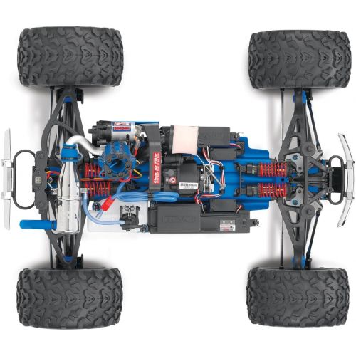 트랙사스 Traxxas Revo 3.3: 1/10 Scale 4WD Nitro-Powered Monster Truck with TQi 2.4GHz Radio & TSM, Blue