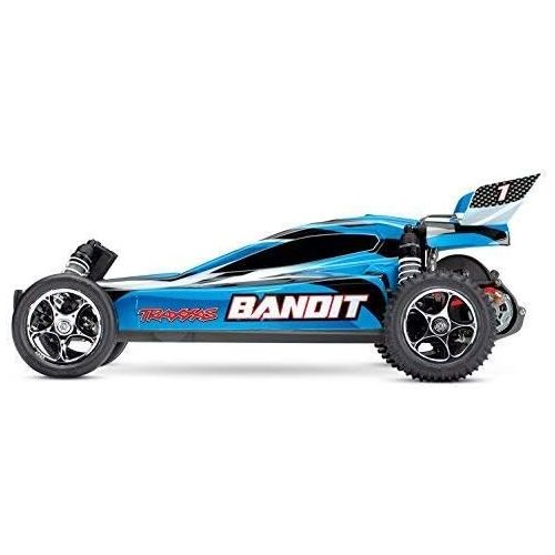 트랙사스 Traxxas Bandit, RC Buggy, 1/10 Scale, 35+ mph, Blue