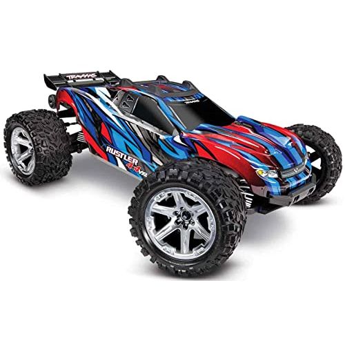 트랙사스 Traxxas RUSTLER 4X4 BRUSHLESS Model 67076-4 Blue