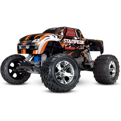 트랙사스 Traxxas 36054-4-ORNG Stampede: 1/10 Scale Monster Truck w/TQ 2.4GHz Radio System