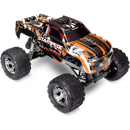 트랙사스 Traxxas 36054-4-ORNG Stampede: 1/10 Scale Monster Truck w/TQ 2.4GHz Radio System