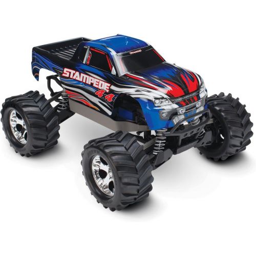 트랙사스 Traxxas Stampede 4X4: 1/10 Scale 4wd Monster Truck with TQ 2.4GHz Radio, Blue