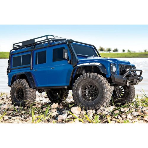 트랙사스 Traxxas 82056-4-BLUE TRX-4 Scale and Trail Crawler with Land Rover Defender Body