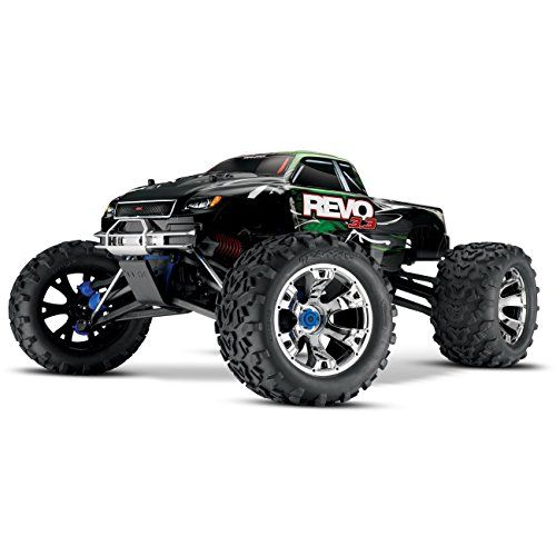 트랙사스 Traxxas Revo 3.3: 1/10 Scale 4WD Nitro-Powered Monster Truck with TQi 2.4GHz Radio & TSM, Green