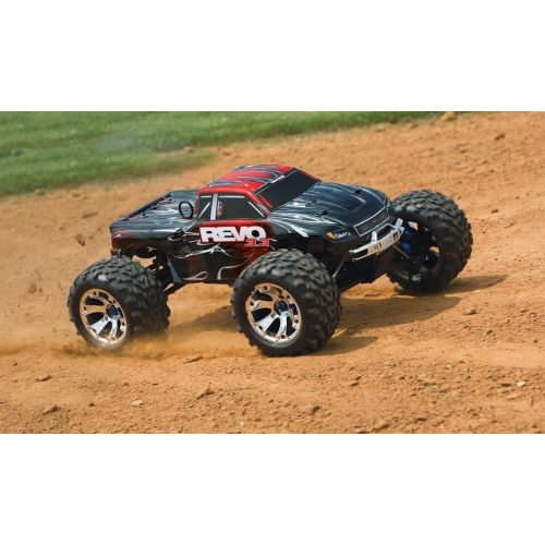 트랙사스 Traxxas Revo 3.3: 1/10 Scale 4WD Nitro-Powered Monster Truck with TQi 2.4GHz Radio & TSM, Green