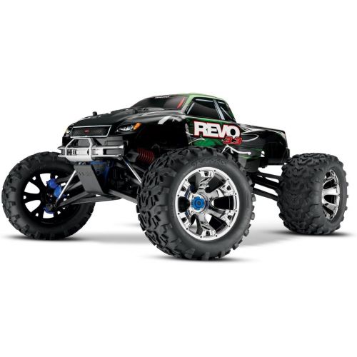 트랙사스 Traxxas Revo 3.3: 1/10 Scale 4WD Nitro-Powered Monster Truck with TQi 2.4GHz Radio & TSM, Green