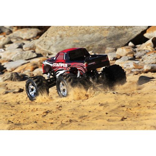 트랙사스 Traxxas Stampede 4X4: 1/10 Scale 4wd Monster Truck with TQ 2.4GHz Radio, Black