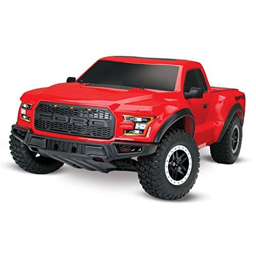 트랙사스 Traxxas 58094-1 2WD Ford Raptor with TQ 2.4Ghz Radio System (1/10 Scale), Red