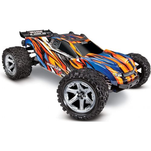 트랙사스 Traxxas 67076-4-ORNG Rustler 4X4 VXL: 1/10 Scale Stadium Truck