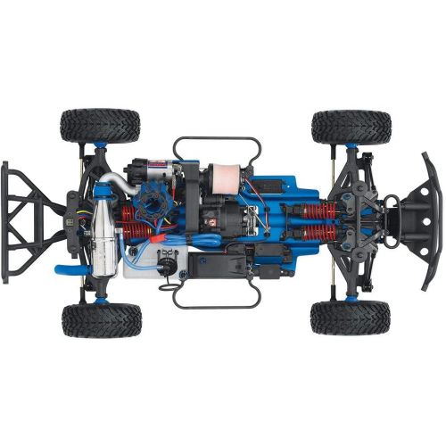 트랙사스 Traxxas 59076-3-BLUE Slayer Pro 4x4 Blue TRX 3.3 Engine w/EZ-Start 2 Speed Tran