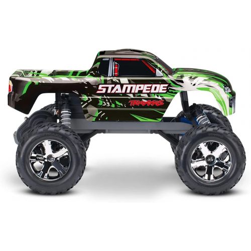 트랙사스 Traxxas 36054-4-GRN Stampede: 1/10 Scale Monster Truck w/ TQ 2.4GHz Radio System