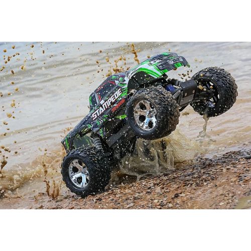 트랙사스 Traxxas 36054-4-GRN Stampede: 1/10 Scale Monster Truck w/ TQ 2.4GHz Radio System