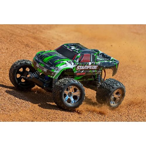 트랙사스 Traxxas 36054-4-GRN Stampede: 1/10 Scale Monster Truck w/ TQ 2.4GHz Radio System