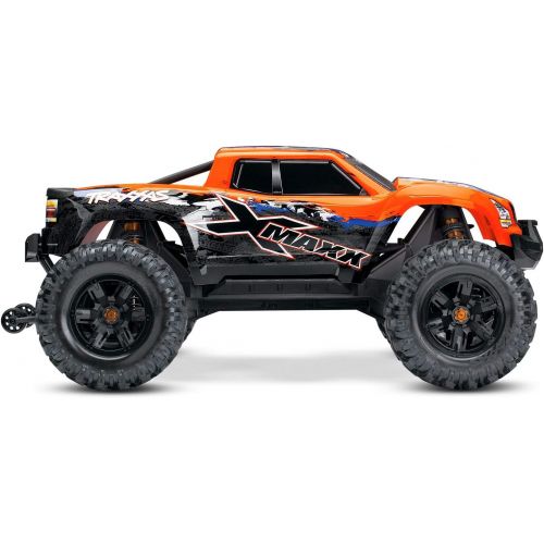 트랙사스 Traxxas X-Maxx 1/6 RTR Electric Monster Truck w/VXL-8s, TSM, Orange, TRA77086-4