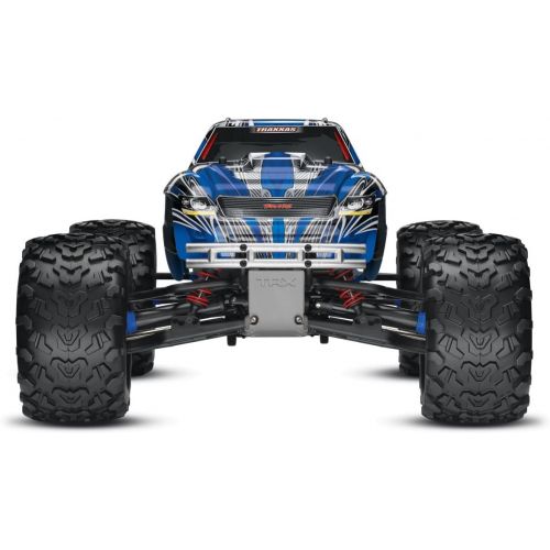 트랙사스 Traxxas T-Maxx 3.3: 1/10 Scale Nitro-Powered 4WD Monster Truck with TQi 2.4GHz Radio and TSM, Blue