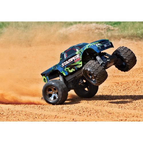 트랙사스 Traxxas 36076-4 Stampede VXL 2WD Brushless Monster Truck, Green