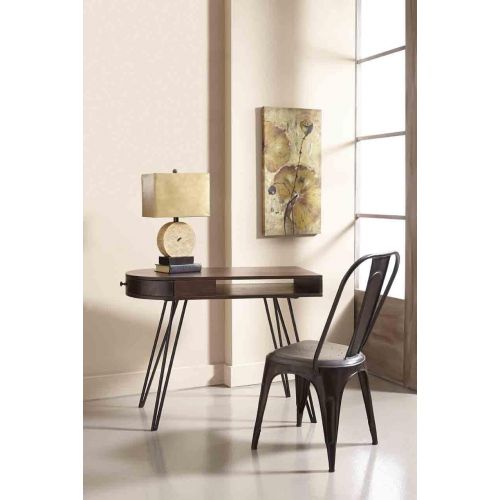  Treasure Trove Accents 17442 Metal Chairs, Set of 2, Burnished Brown Metal