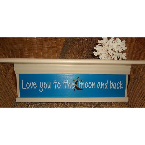  Treasured Gifts by Nanas Love you to the moon and back 24 inch nursery shelf with changeable insert, includes FREE SHIPPING