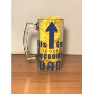 /TreasuresByBrittany This Guy is One Awesome Dad Pint Glass, Gift for Father, Gift for Dad, Fathers Day Gift