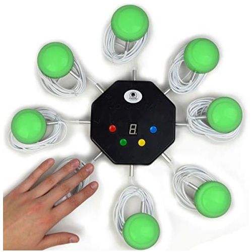  Trebisky Quiz Answer Game Buzzer Standalone System w LED Light buttons 8-Player 3ft cables Who’s first (System 2nd Gen)