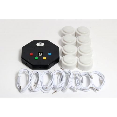  Trebisky Quiz Answer Game Buzzer Standalone System w LED Light buttons 8-Player 3ft cables Who’s first (System 2nd Gen)