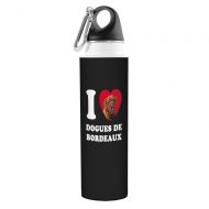 Tree-Free Greetings VB49043 I Heart Dogues de Bordeaux Artful Traveler Stainless Water Bottle, 18-Ounce