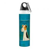 Tree-Free Greetings VB47986 John W. Golden Artful Traveler Stainless Steel Water Bottle, 18-Ounce, Jack Russell Terrier