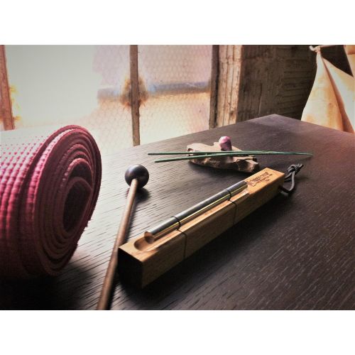  Treeworks Chimes (MADE IN U.S.A.) Single Tone Energy Chime for Meditation and Classroom Use-Includes mallet and cord handle (TRE410)