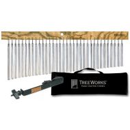 TreeWorks Chimes TRE35kit Made in USA Complete Large Single Row Chime Set with Mount and Travel Bag