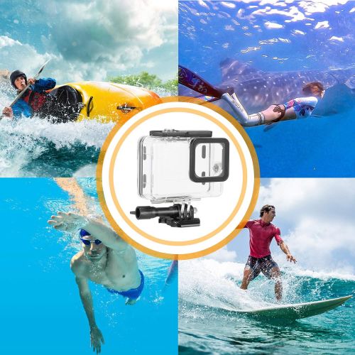 [아마존베스트]Trehapuva Waterproof Housing Case with Tempered Glass Screen Protector for GoPro Hero 9 Black, 45M/148FT Underwater Protective Dive Case Shell for Go Pro Hero9 Camera Accessories