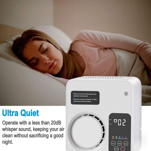 트렉 [아마존핫딜][아마존 핫딜] TREKOO Air Purifier Home Air Ionizer Ozone Generator Odor Remover Deodorizer for Bedroom Living Room Restroom Office, White