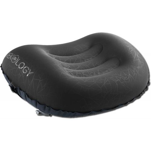 트렉 [아마존베스트]Trekology Ultralight Inflatable Camping Travel Pillow - ALUFT 2.0 Compressible, Compact, Comfortable, Ergonomic Inflating Pillows for Neck & Lumbar Support While Camp, Hiking, Back