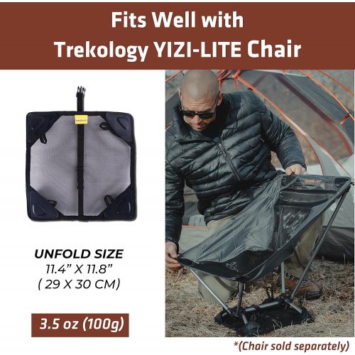 트렉 TREKOLOGY YIZI LITE Sand Cover, Beach Mat and Ground Sheet Prevent Portable Camping Chairs from Sinking in Soft Grounds, Sand or Grass Anti Sinking Solution Fits Most Compact Folding Cam