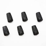 TREKOLOGY Trekking Pole Tips - 6pc/Set Walking Stick Tips Hiking Pole Tips Rubber Tips - Walking Sticks Replacement Tip Protectors - 11mm Hole Diameter - Fit Most Standard Hiking P