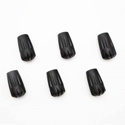 트렉 TREKOLOGY Trekking Pole Tips - 6pc/Set Walking Stick Tips Hiking Pole Tips Rubber Tips - Walking Sticks Replacement Tip Protectors - 11mm Hole Diameter - Fit Most Standard Hiking P