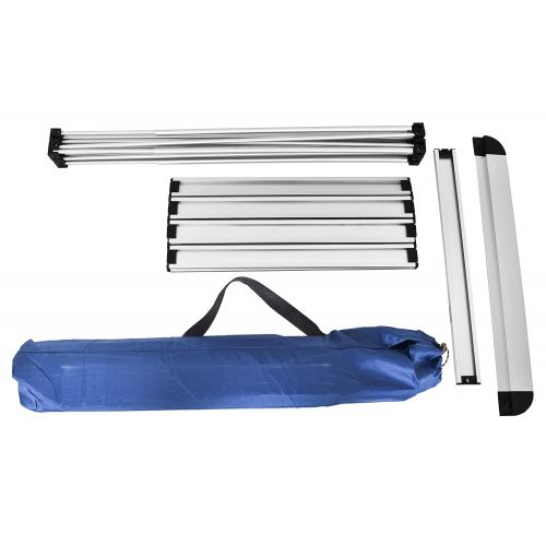 트렉 Trekology Renwong Portable Folding Side with Aluminum Hard-Topped Camp Table for Picnic Camping Beach Boat