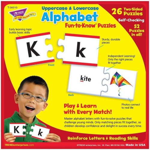  [아마존베스트]Fun-to-Know Puzzles: Uppercase & Lowercase Alphabet
