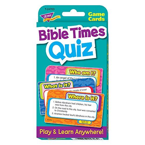  TREND Enterprises, Inc. T-24703BN Bible Times Quiz Challenge Cards, 6 Sets