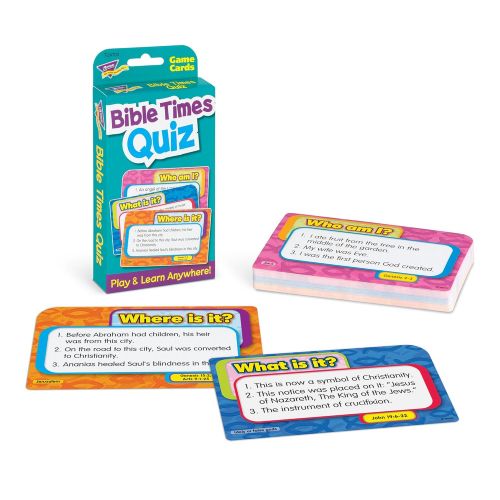  TREND Enterprises, Inc. T-24703BN Bible Times Quiz Challenge Cards, 6 Sets