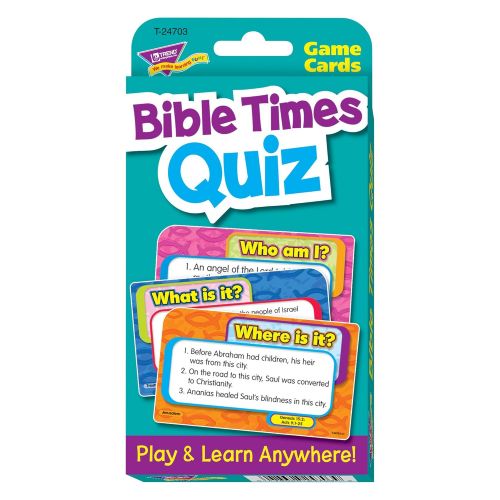  TREND Enterprises, Inc. T-24703BN Bible Times Quiz Challenge Cards, 6 Sets