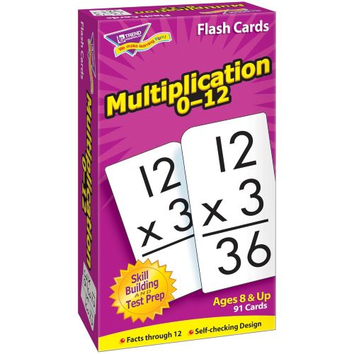  TREND Enterprises, Inc. T-53105BN Multiplication 0-12 Skill Drill Flash Cards, 3 Sets