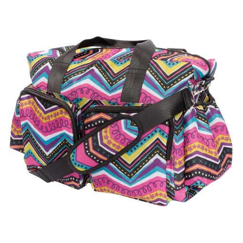  Trend Lab Modern Multi Chevron Deluxe Duffle Diaper Bag