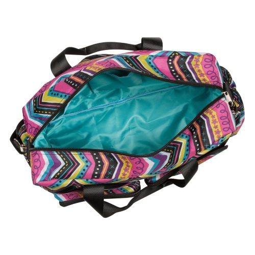  Trend Lab Modern Multi Chevron Deluxe Duffle Diaper Bag