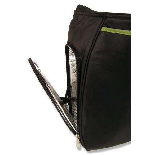  Trend Lab Ultimate Diaper Bag, Black/Avocado Green