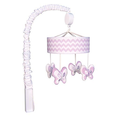  Trend Lab Orchid Bloom Chevron Musical Mobile