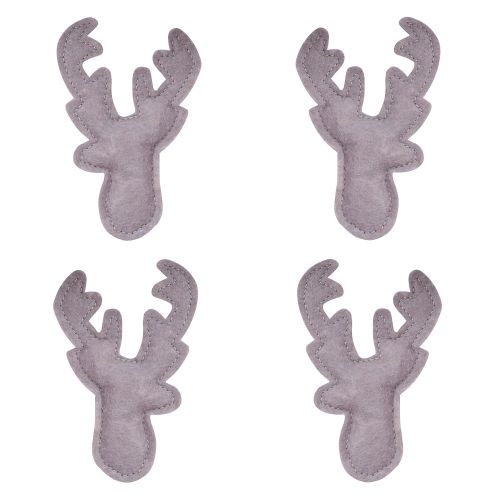  Trend Lab Felt Stag Musical Crib Mobile, Gray Woodland Deer Baby Mobile, Forest Animal Nursery Decor